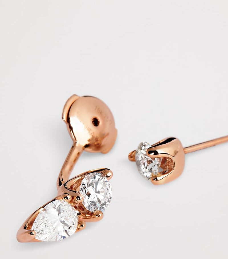 Anita Ko rose gold and diamond orbit single earring - British product