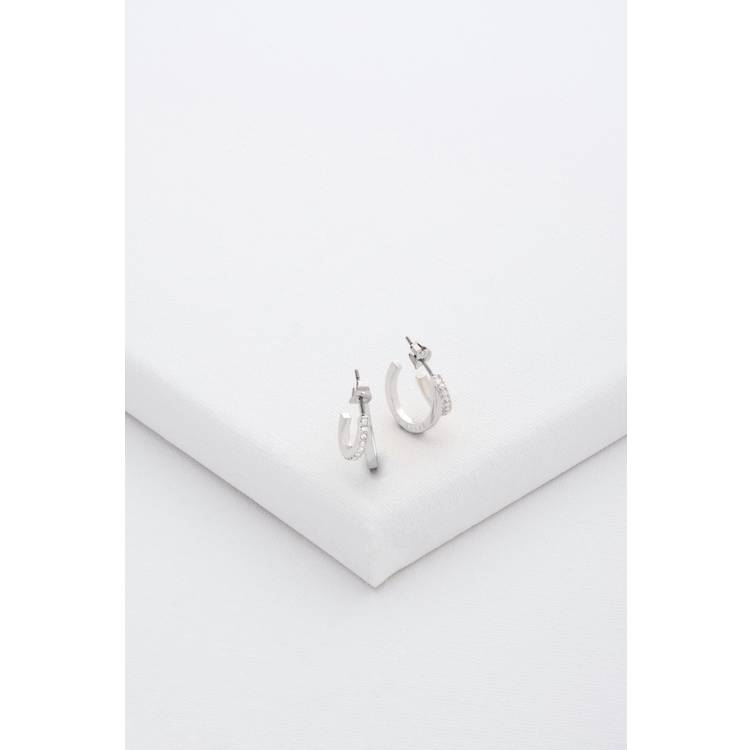 Ted Baker double hoop earrings with crystals, imported from the UK