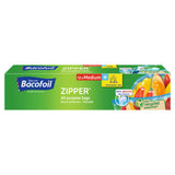 ASDA Bacofoil Zipper All Purpose Bags Medium 3L Pack of 12 Food Storage Bags- Buy online at McGrocer