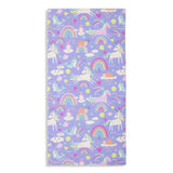 Argos Home unicorn print beach towel 140x70cm (British brand)