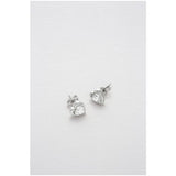 Ted Baker heart crystal stud earrings silver-tone finish, UK version