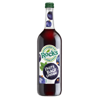 Rocks Fruity Blackcurrants Squash 740ml, imported from the UK