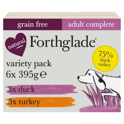 ASDA Forthglade Variety Pack Complete Meal Adult Dog 1 Year+ 6 x 395g- Buy online at McGrocer