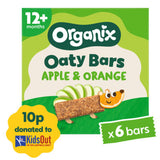 Barres d'avoine moelleuses Organix Pomme & Orange, goûter pour tout-petits, multipack de 138 g