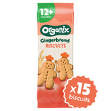 Organix Gingerbread Men Biscuits 135g, imported from the UK