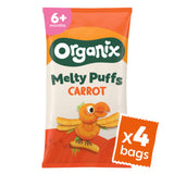 Organix baby snack puffs carrot 4x18g, UK version