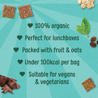 Organix KIDS Cool Choco Mint Mini Organic Flapjack Bites 4x