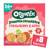 Organix Jammie Monsters biscuits 8x8g - imported from the UK