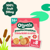 Organix Jammie Monsters biscuits 8x8g - imported from the UK