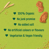 Organix Gruffalo cocoa and vanilla toddler biscuits 5x20g multipack, imported from the UK
