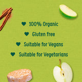 Organix apple rice cake clouds 4x18g, imported from the UK