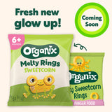 Organix sweetcorn rings baby snack puffs 20g, imported from the UK