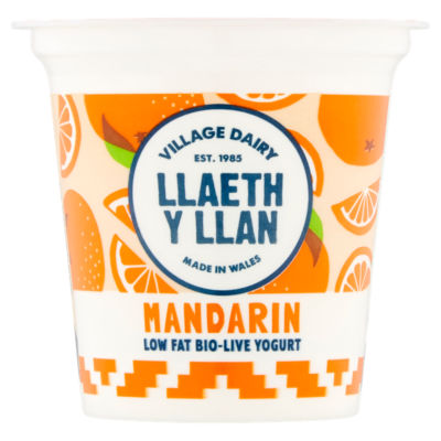 Village Dairy Low Fat Bio-Live Yogurt Mandarin 125g (British brand)