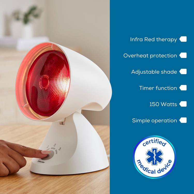 Beurer infrared heat lamp IL35, imported from the UK
