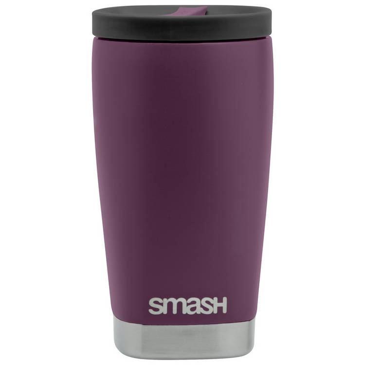 Smash Burgundy travel coffee mug 350ml, UK version