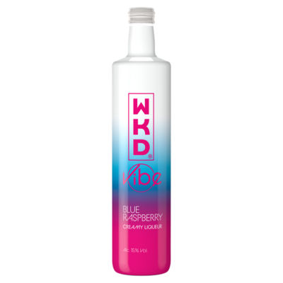 WKD Vibe blue raspberry creamy liqueur 500ml (British brand)
