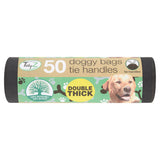 TidyZ extra extra large doggy bags with tie handles, 50 pack (British brand)
