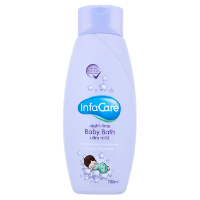 InfaCare Night-Time Ultra Mild Baby Bubble Bath 750ml, UK version