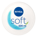 ASDA Nivea Soft Moisturiser for Face, Hands & Body Moisturising Cream 500ml- Buy online at McGrocer