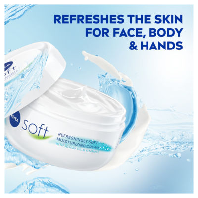 Nivea Soft moisturiser 500ml, imported from the UK