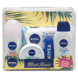 NIVEA travel essentials set with five skincare products, UK version