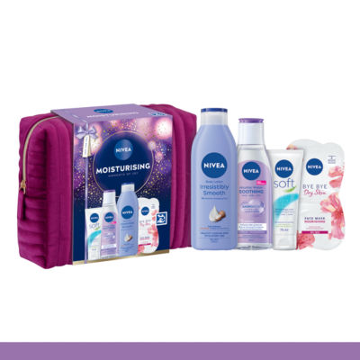 NIVEA moisturising gift set with body lotion and face mask (British brand)
