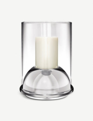 Christofle hurricane, stainless steel and glass, 34cm, imported from the UK