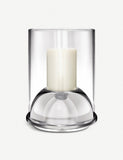 Christofle hurricane, stainless steel and glass, 34cm, imported from the UK