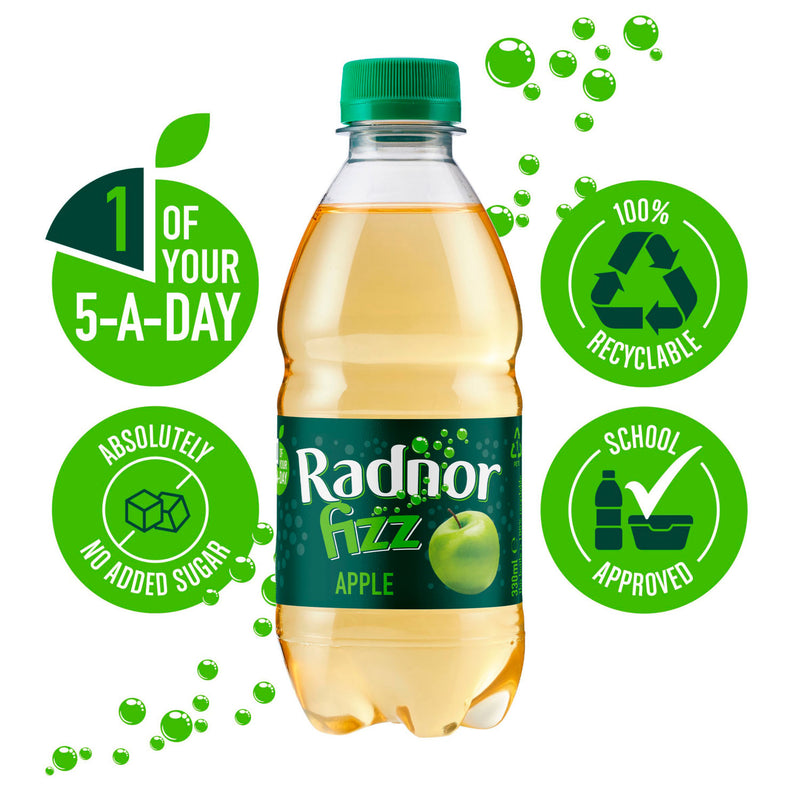 Radnor Fizz Apple Kids Sparkling Drink 4x330ml (British brand)