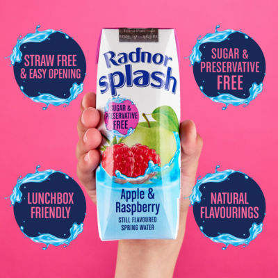 Radnor apple and raspberry still water 3 x 250ml, imported from the UK