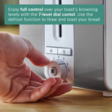 Bosch toaster white 2-slice, imported from the UK