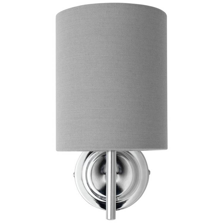Argos Home Candelabra steel wall light chrome and grey - British product