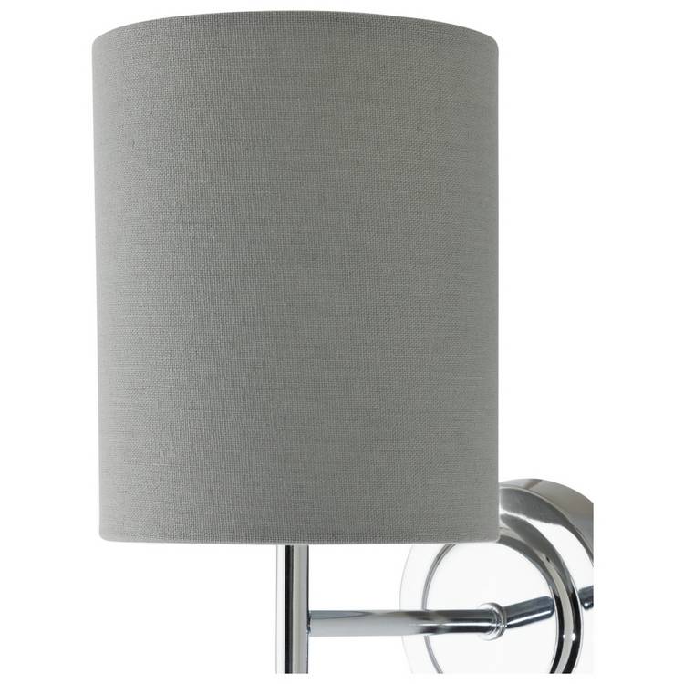 Argos Home Candelabra steel wall light chrome and grey - British product