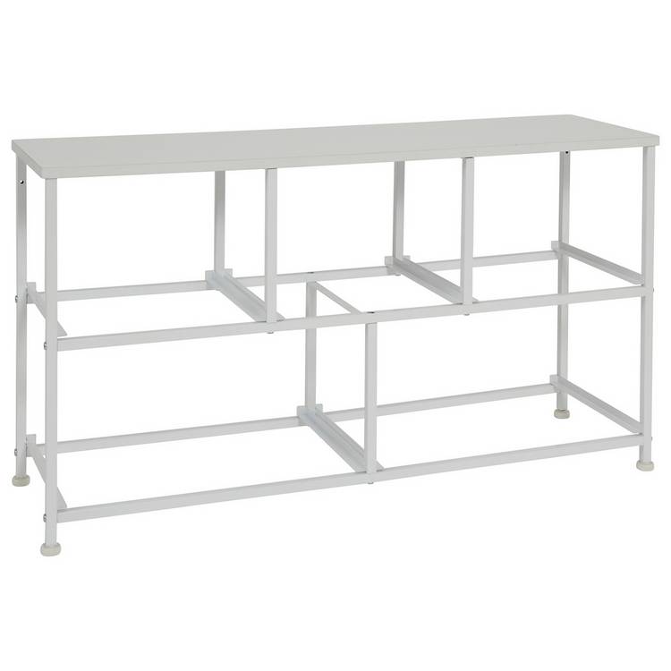 Liberty House white fabric 5-drawer box unit - British product