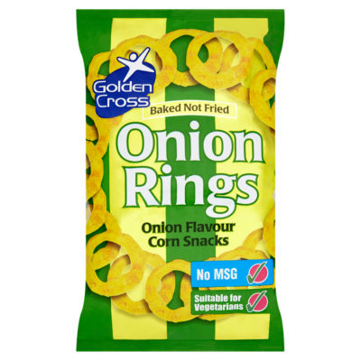 Golden Cross onion rings onion flavour 150g - British product