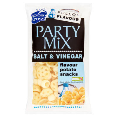 Golden Cross Party Mix Salt & Vinegar Potato Snacks 125g (British brand)