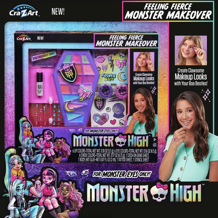 Monster High Feeling Fierce Makeover kit, imported from the UK