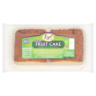 Regal Sliced Fruit Cake imported from the UK