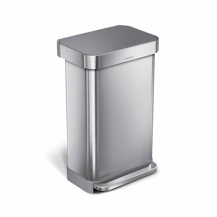 Simplehuman pedal bin brushed steel 45 litre, UK version