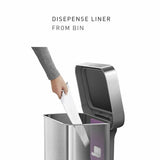 Simplehuman pedal bin brushed steel 45 litre, UK version