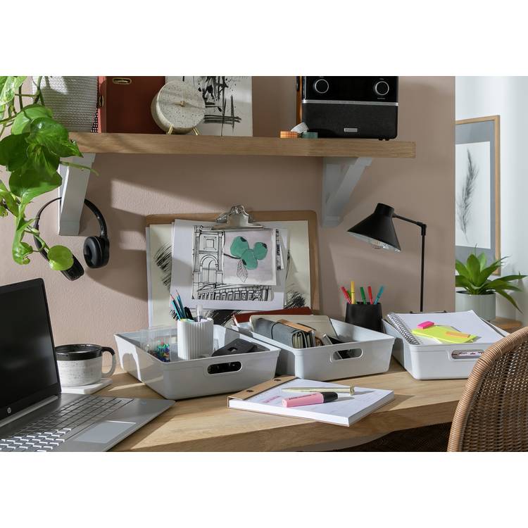 Argos Home storage boxes grey set of three 11L (British brand)