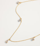 Astrid & Miyu gold pear diamond necklace (British brand)