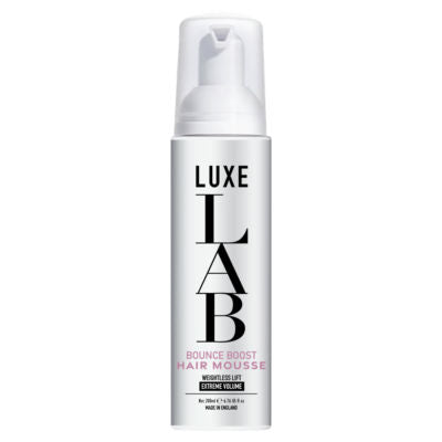 Luxe Lab Bounce Boost hair mousse 200ml, imported from the UK