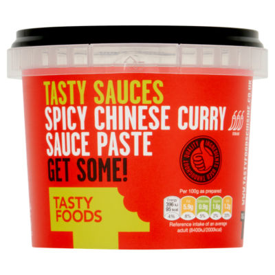 Tasty Foods spicy Chinese curry sauce paste 325g, imported from the UK