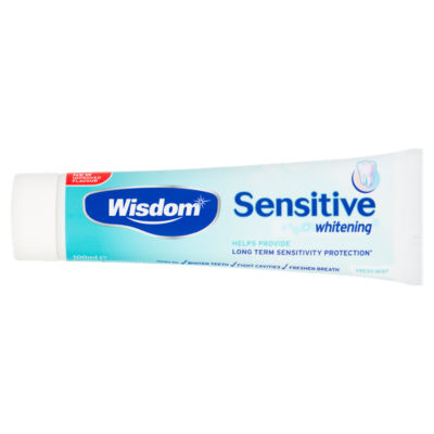 Wisdom sensitive whitening toothpaste 100ml (British brand)