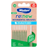 Wisdom re:new interdental brushes 0.8mm 30 pack (British brand)