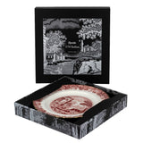 Spode 1770 Italian cranberry plate 16.5cm (British brand)