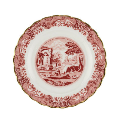 fortnum Spode 1770 Italian Cranberry Fine Bone China Plate 16.5cm- Buy online at McGrocer