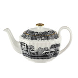 Spode 1770 Italian small black teapot 565ml, imported from the UK