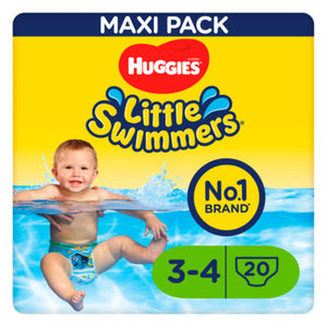Huggies Little Swimmers Size 3-4 Baby Swim Nappy Pants 20 count